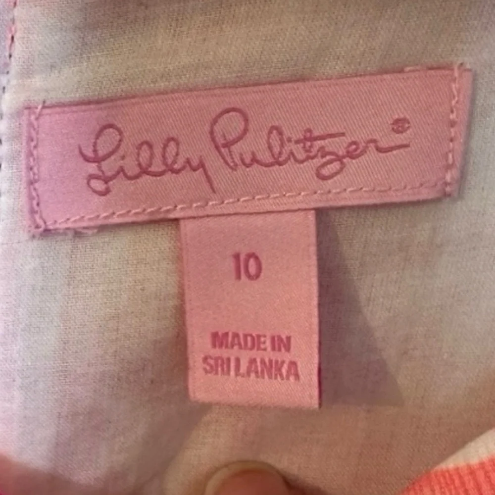 Lilly Pulitzer Simone Shift Mini Dress Cheeky Melon Rule Breakers Size 10 - Picture 4 of 10